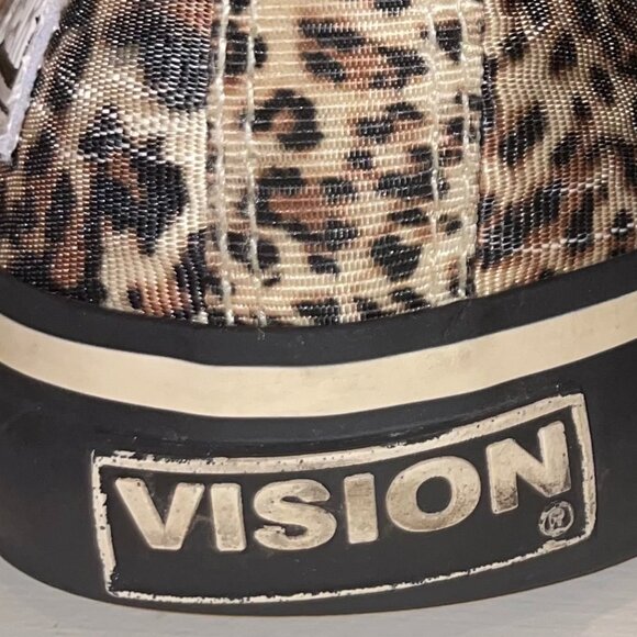 Vision Street Wear Vintage Leopard Print Canvas Hightops Size 9.5 - Picture 7 of 13